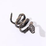 Mens Diamond Snake Ring - Vignette | Snakes Store