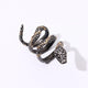 Mens Diamond Snake Ring Black Copper One fits for most Snakes Store