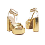 Gold Snake Heels - Vignette | Snakes Store