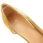 Gold Snakeskin Pumps - Vignette | Snakes Store