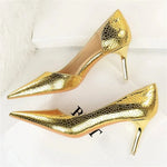 Gold Snakeskin Pumps - Vignette | Snakes Store