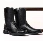 Black Snakeskin Cowboy Boots - Vignette | Snakes Store