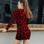 Red Snake Print Dress - Vignette | Snakes Store