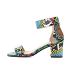 Snakeskin Block Heels - Vignette | Snakes Store