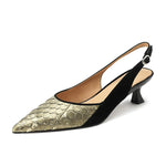 Snakeskin Kitten Heels - Vignette | Snakes Store