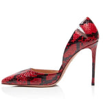 Red Snake Pumps - Vignette | Snakes Store