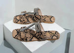 Snakeskin Sandals Flat - Vignette | Snakes Store