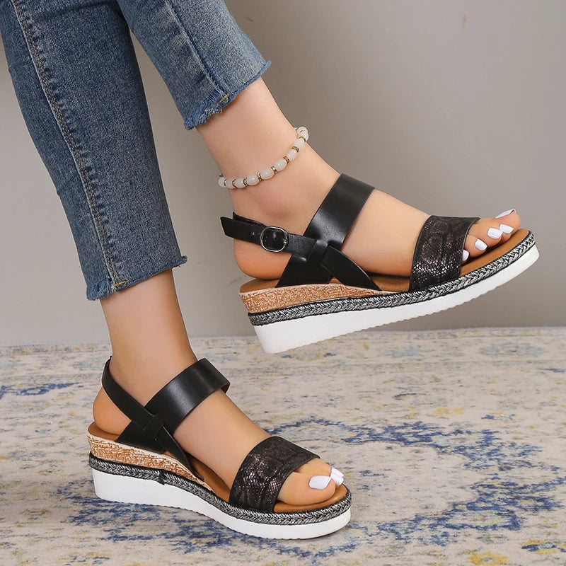 Snakeskin Platform Sandals Snakes Store