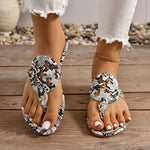 Snake Print Flip Flops - Vignette | Snakes Store