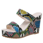 Snakeskin Platform Wedges - Vignette | Snakes Store