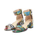 Snakeskin Block Heels Colorful Snakes Store