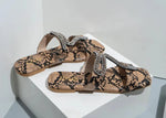 Snakeskin Sandals Flat - Vignette | Snakes Store