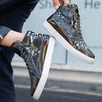 Blue Snakeskin Sneakers - Vignette | Snakes Store