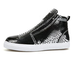 Silver Snakeskin Sneakers - Vignette | Snakes Store