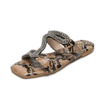 Snakeskin Sandals Flat - Vignette | Snakes Store