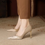 Cream Snakeskin Pumps - Vignette | Snakes Store