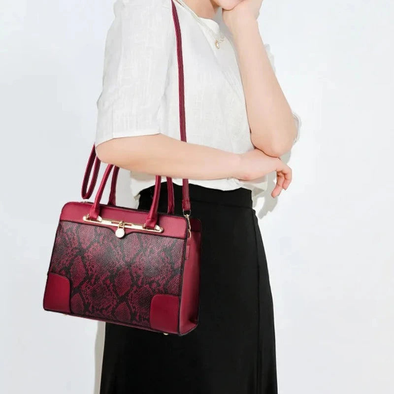 Red Snake Print Bag Snakes Store