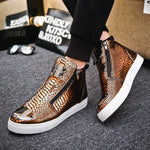 Gold Snakeskin Sneakers - Vignette | Snakes Store