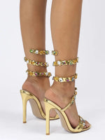 Gold Snake Sandals - Vignette | Snakes Store