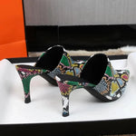 Snakeskin Mules for Women - Vignette | Snakes Store