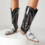 Womens Snake Print Cowboy Boots - Vignette | Snakes Store