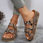 Brown Snakeskin Sandals - Vignette | Snakes Store