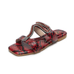 Snakeskin Sandals Flat - Vignette | Snakes Store