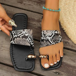 Grey Snakeskin Flip Flop - Vignette | Snakes Store