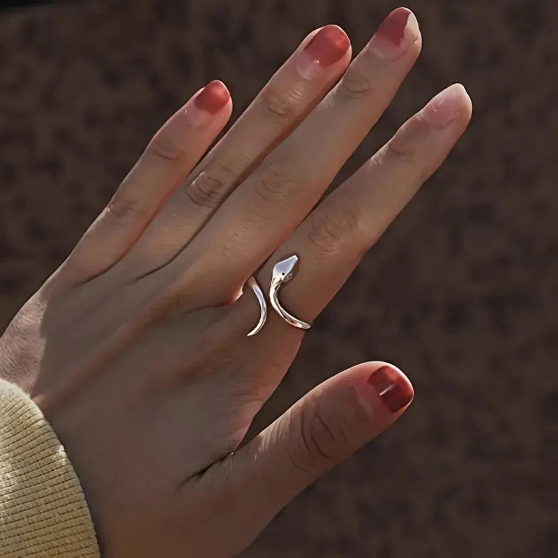 Antique Silver Snake Ring | Snakes Store™