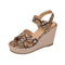 Brown Snakeskin Wedges Brown Snakes Store