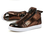 Gold Snakeskin Sneakers - Vignette | Snakes Store