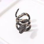 Mens Diamond Snake Ring - Vignette | Snakes Store