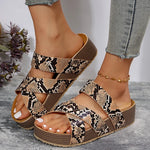 Brown Snakeskin Sandals - Vignette | Snakes Store