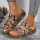 Brown Snakeskin Sandals Brown Snakes Store