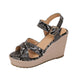 Black Snakeskin Wedges Black Snakes Store