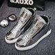 Silver Snakeskin Sneakers Sliver Snakes Store