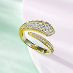 Snake Shaped Diamond Ring - Vignette | Snakes Store