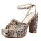 Snakeskin Chunky Heels Brown Snakes Store