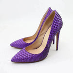 Purple Snakeskin Pumps - Vignette | Snakes Store