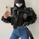 Snake Print Leather Jacket