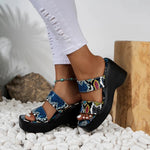 Multicolor Snakeskin Wedges - Vignette | Snakes Store