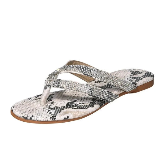 Womens Snakeskin Flip Flops Snakes Store