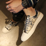 Snakeskin Lace Up Sneakers - Vignette | Snakes Store