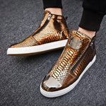 Gold Snakeskin Sneakers - Vignette | Snakes Store