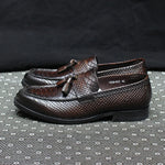 Brown Snake Tassel Loafers - Vignette | Snakes Store