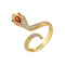 Crystal Snake Wrap Ring Gold Copper One fits for most Snakes Store