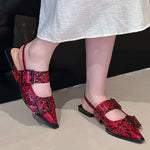 Red Snakeskin Sandals - Vignette | Snakes Store