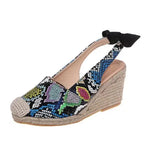 Womens Snakeskin Wedges - Vignette | Snakes Store