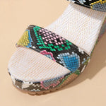 Snakeskin Platform Wedges - Vignette | Snakes Store