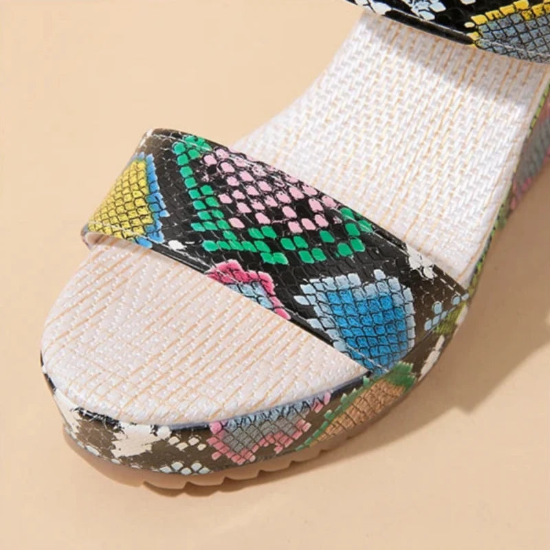 Snakeskin Platform Wedges Snakes Store